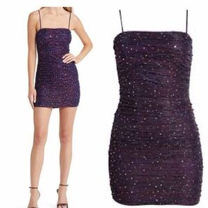 Lulus Purple Glitter Dress